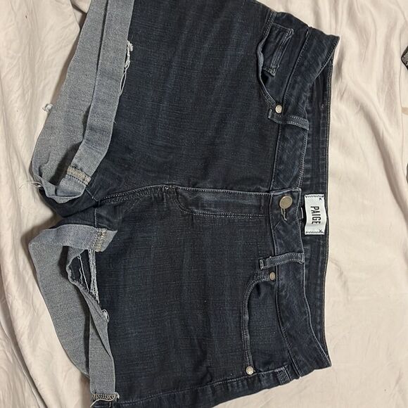Pre Loved Paige cuffed jean shorts - Picture 4 of 7